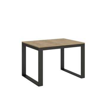 Table Tecno Evolution - Table extensible 90x120/224 cm Tecno Evolution Frêne Blanc Structure Anthracite