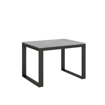 Table Tecno Evolution - Table extensible 90x120/224 cm Tecno Evolution Frêne Blanc Structure Anthracite