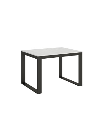 Table Tecno Evolution - Table extensible 90x120/224 cm Tecno Evolution Frêne Blanc Structure Anthracite