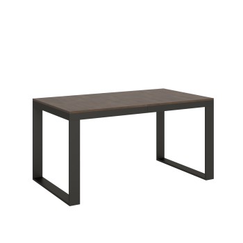 Table Tecno Evolution - Table extensible 90x160/264 cm Tecno Evolution Frêne Blanc Structure Anthracite