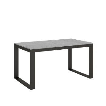 Table Tecno Evolution - Table extensible 90x160/264 cm Tecno Evolution Frêne Blanc Structure Anthracite