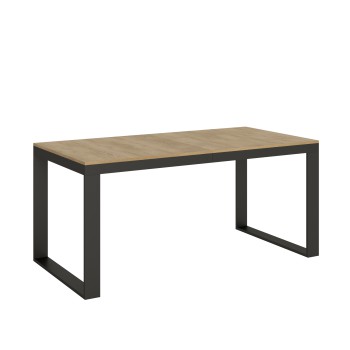 Table Tecno Evolution - Table extensible 90x180/284 cm Tecno Evolution Frêne Blanc Structure Anthracite