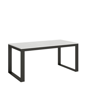 Table Tecno Evolution - Table extensible 90x180/284 cm Tecno Evolution Frêne Blanc Structure Anthracite