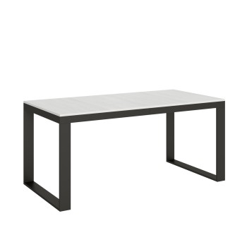 Table Tecno Evolution - Table extensible 90x180/284 cm Tecno Evolution Frêne Blanc Structure Anthracite