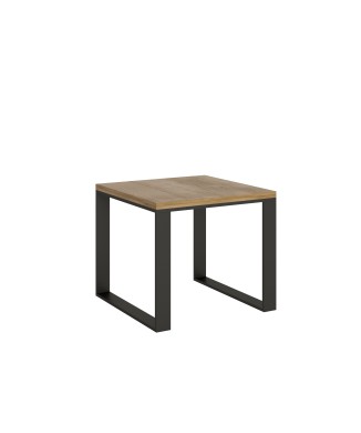 Table Tecno Libra - Table ouvrante 90x90/180 cm Tecno Libra Chêne Nature Structure Anthracite