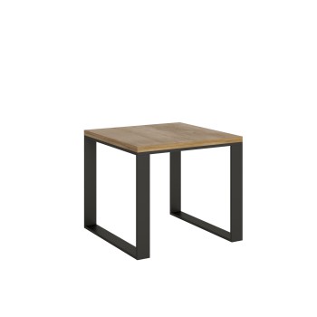 Table Tecno Libra - Table ouvrante 90x90/180 cm Tecno Libra Chêne Nature Structure Anthracite