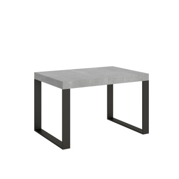 Table Tecno Premium - Table extensible 90x130/234 cm Tecno Premium Frêne Blanc Structure Anthracite