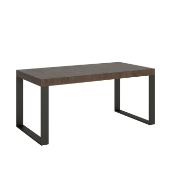 Table Tecno Premium - Table extensible 90x180/284 cm Tecno Premium Frêne Blanc Structure Anthracite