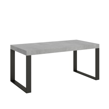 Table Tecno Premium - Table extensible 90x180/284 cm Tecno Premium Frêne Blanc Structure Anthracite