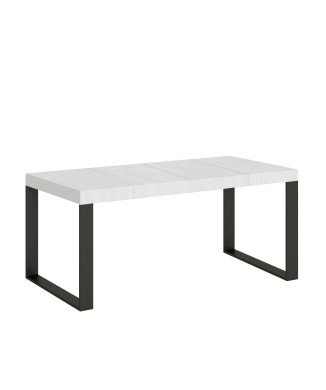 Tecno Premium Table - Table extensible 90x90/246 cm Tecno Premium Frêne Blanc