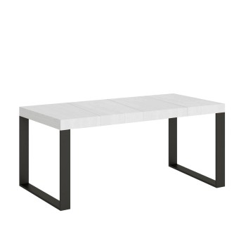 Tecno Premium Table - Table extensible 90x90/246 cm Tecno Premium Frêne Blanc