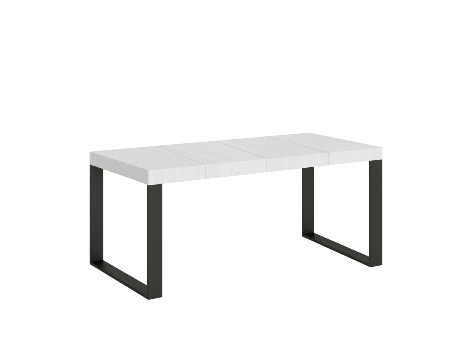 Tecno Premium Table - Table extensible 90x90/246 cm Tecno Premium Frêne Blanc