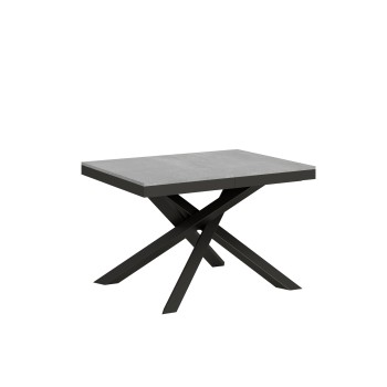 Table Volantis Evolution structure Anthracite - Table extensible 90x120/224 cm Volantis Evolution Frêne Blanc structure Anthracite