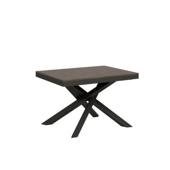 Table Volantis Evolution structure Anthracite - Table extensible 90x120/224 cm Volantis Evolution Frêne Blanc structure Anthracite