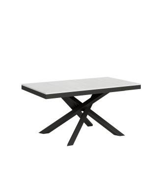 Table Volantis Evolution structure Anthracite - Table extensible 90x160/264 cm Volantis Evolution Frêne Blanc structure Anthracite