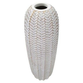 VASE EN RÉSINE FEUILLE