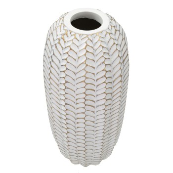 VASE EN RÉSINE FEUILLE